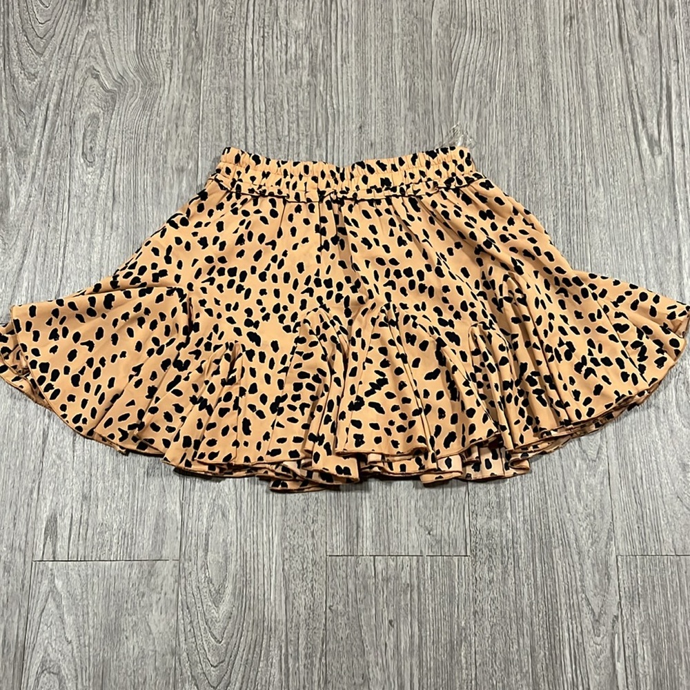 Entro Size Small Mini Leopard Brown Short Skirt - Picture 4 of 5